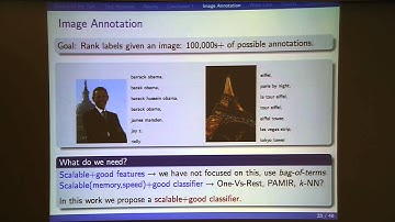 Jason Weston: "Large Scale Supervised Embedding for Text and Images"