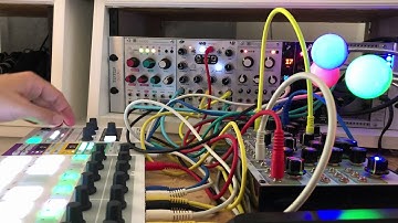 Ambient Modular study 005 with Mutable Rings, Clouds, Pittsburgh SV-1, 4ms DLD, and Disting mk4