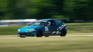 Pov Fast Lap In A Honda Civic Time Attack Racecar At Gingerman Raceway