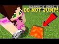 Minecraft: *NEVER* JUMP IN LAVA!!! - CENTER OF THE MOON - Custom Map