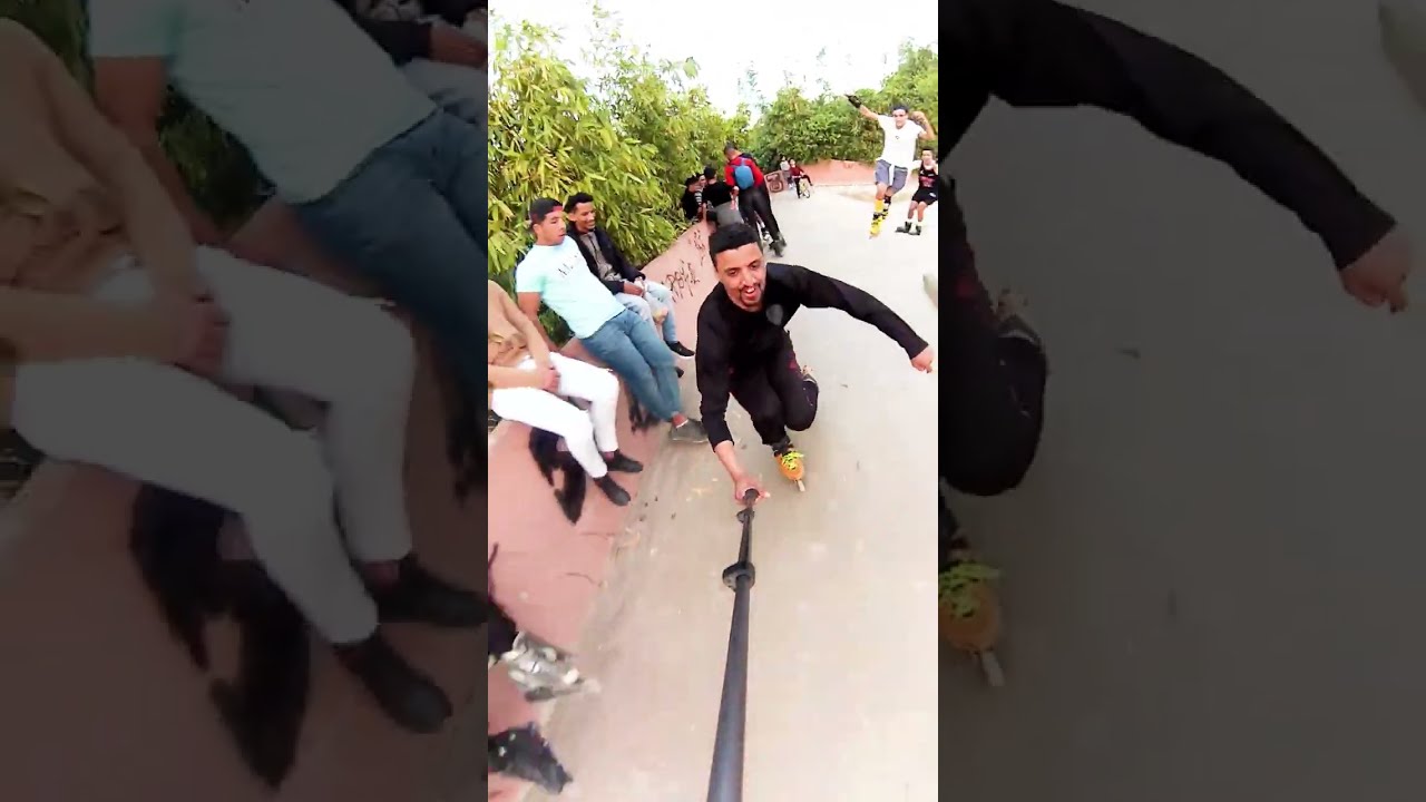 Roller Marrakech - منتزهات التزلج - سكيت بارك المنارة - رفقة سعد و يوسف و الأصدقاء