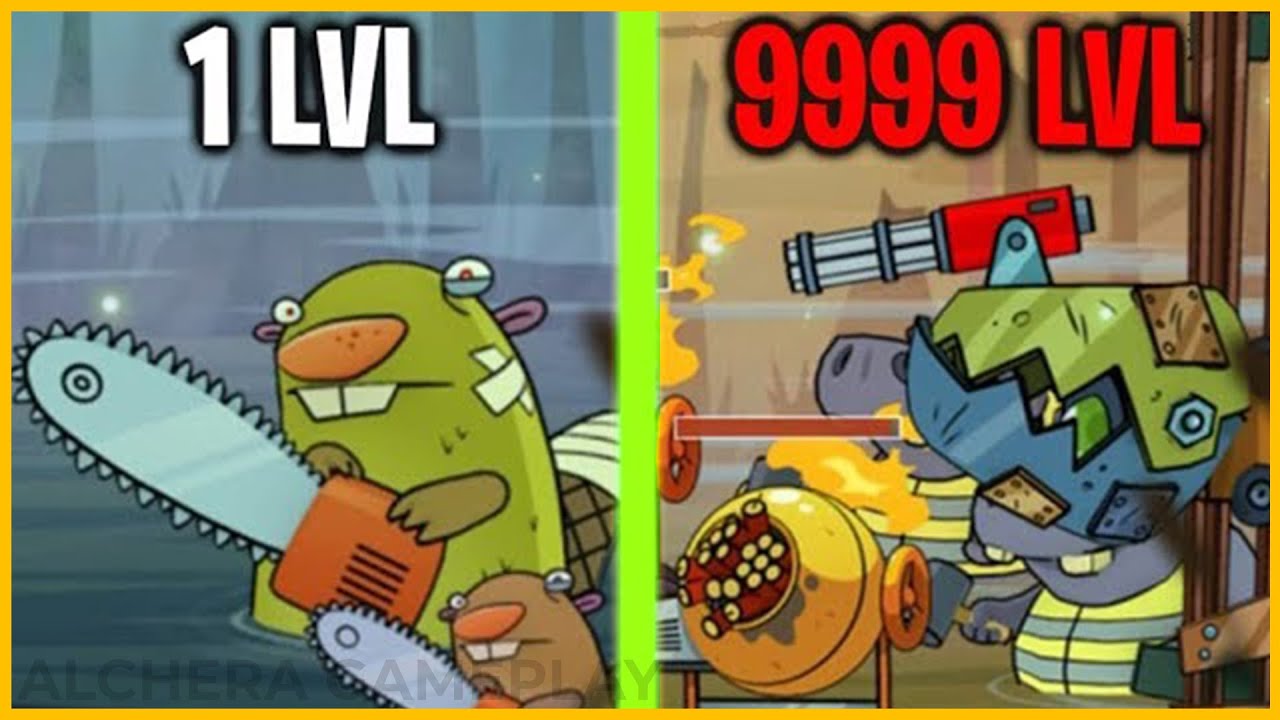 ALL BOSS MONSTERS BATTLES! Max Level Weapon & Defense in Swamp Attack! (9999+ Level Monsters!)