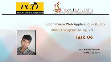 Web Programming 1 |  Task 06  |  Java Institute