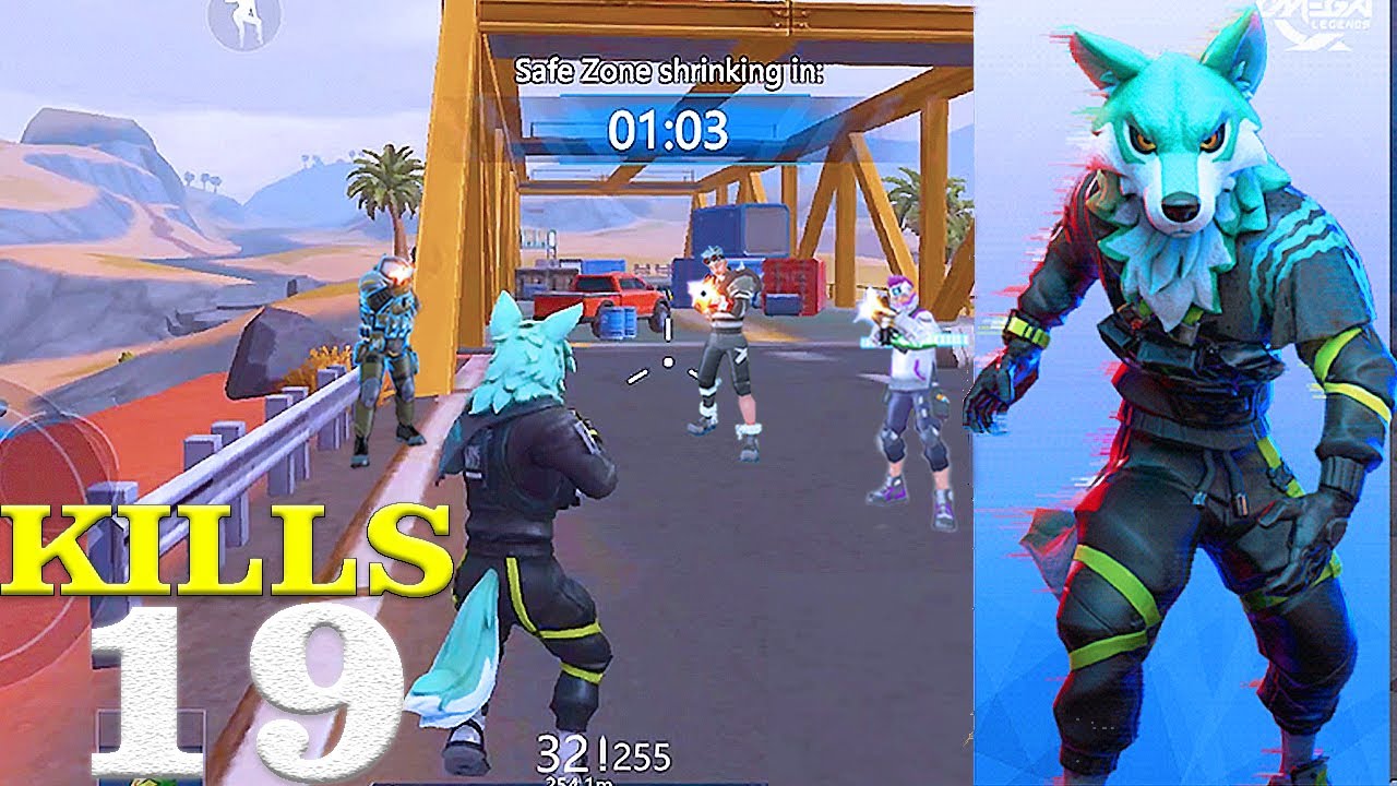 Last Stand on the Bridge | Omega legends gameplay 19 Kills Solo vs Squads l Spirit Wolf's Skin