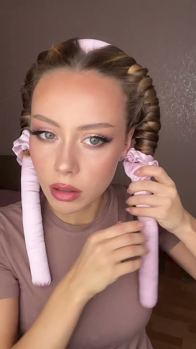 Omg HEATLESS CURLS 😱 #hairstyle #beautifulcurls #hairhack #hair #myhair #hairstyling