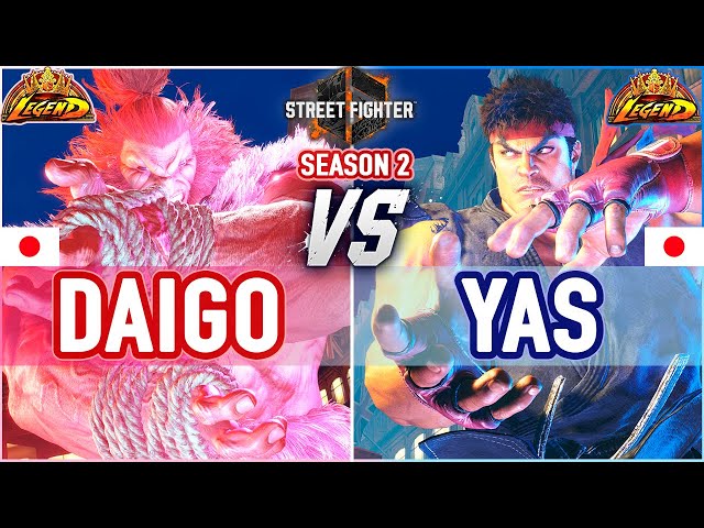 SF6 🔥 Daigo (Akuma) vs Yas (Ryu) 🔥 SF6 High Level Gameplay class=