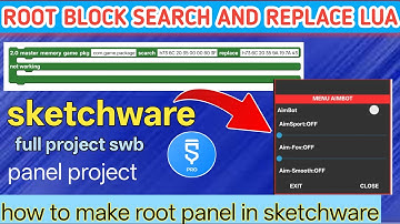 Sketchware Root Block Full Tutorial | GG Script | One Device | CPP Search Replace | Panel Project