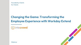 Transforming the Employee Experience with Workday Extend