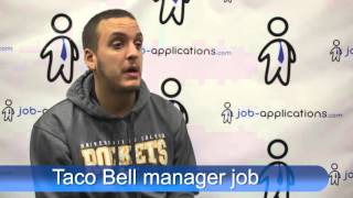 Taco Bell Interview - Manager Content