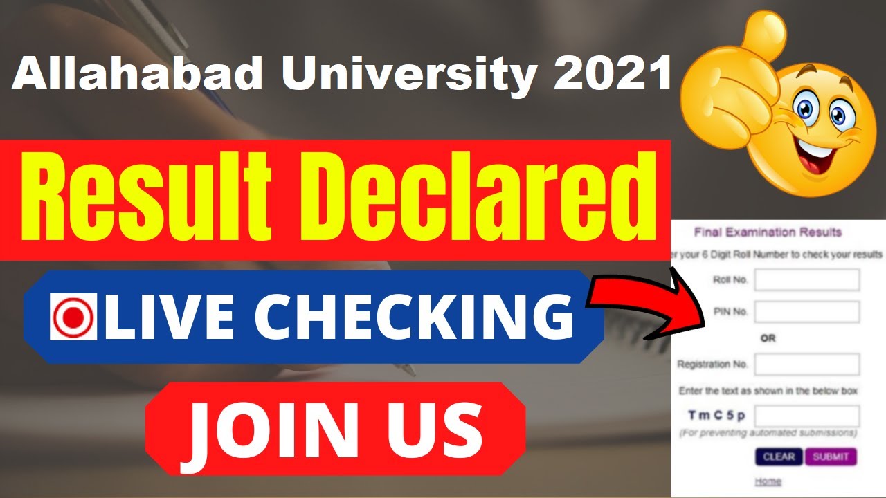 Allahabad University Admission 2021 Result (Declared) - Check Your Allahabad University 2021 Result
