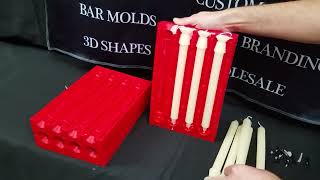 Taper Candle Making with a Modular Silicone Mold - Mighty Molds