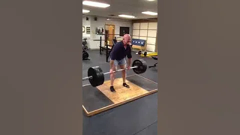 57 year old Deadlifts 500 lbs.