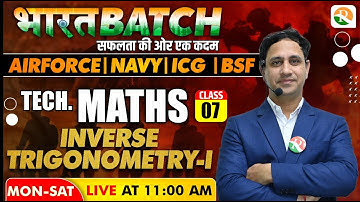 Inverse Trigonometry-1 Airforce, Navy, ICG | Complete Maths for Airforce X Group |Airforce Maths