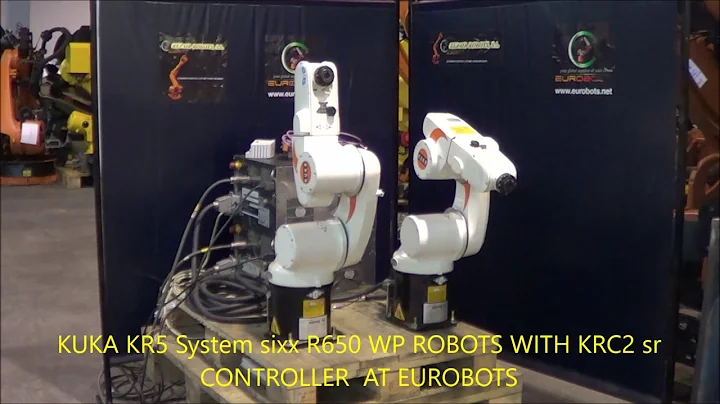 KUKA KR5 System sixx R650 WP ROBOTS WITH KRC2 sr CONTROLLER AT EUROBOTS