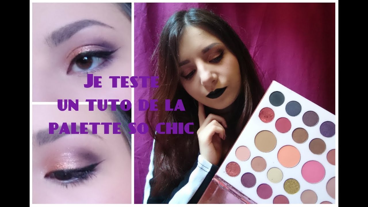 Je teste un tuto de la palette So Chic by Nocibé ! YouTube