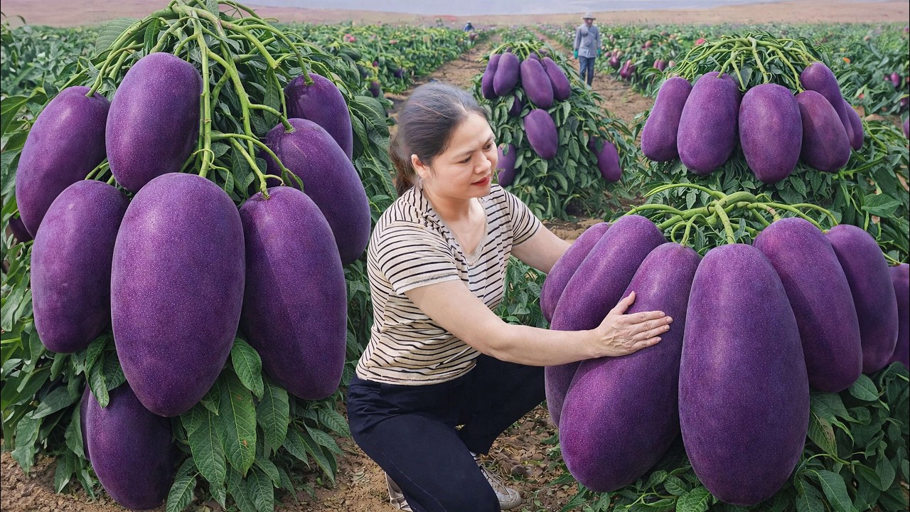 Harvesting Giant Purple Mangoes & Making Mangoes Pickled in Fish Sauce | Sold Out in Minutes