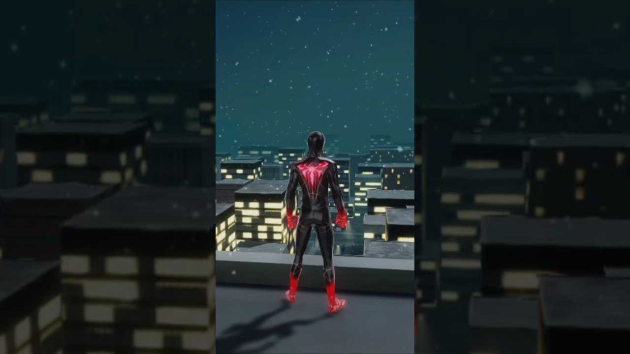 Spider man Miles and chill night 