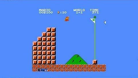 [Super Mario Bros.] 1-1 FPG (Flagpole Glitch)
