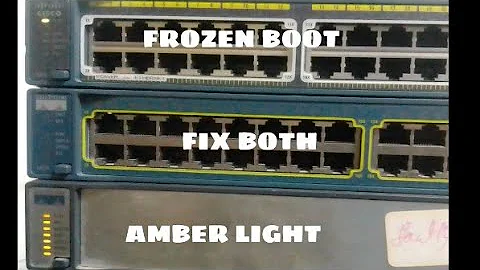 fix amber light and frozen boot problems in all Cisco Switches