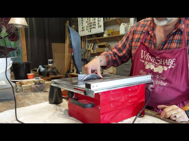 How to Make a Dalle de Verre (Cutting the Dalles) - Part 1