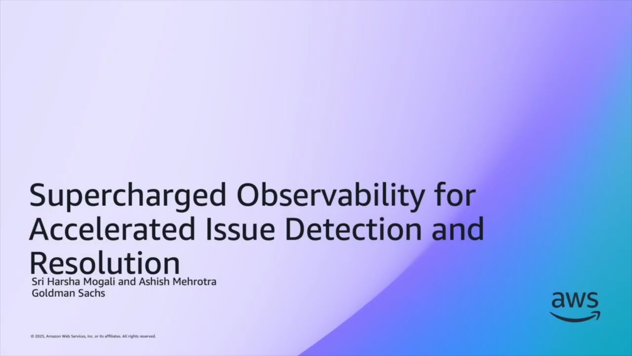 FSI Meetup 2025 Q4 - Supercharged Observability for Accelerated Issue Detection and Resolution