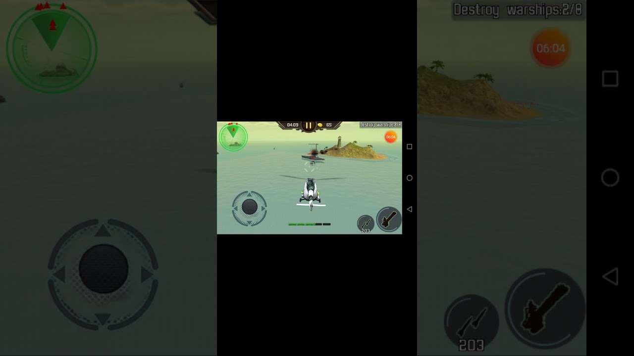 Helicopter shooting game