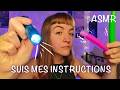 ASMR | SUIS MES INSTRUCTIONS POUR T'ENDORMIR (visuelles et auditives)