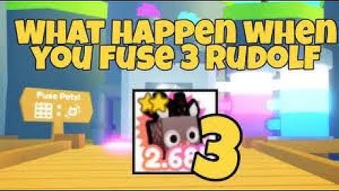 What happens when you fuse 3 Rudolf | Pet Simulator X