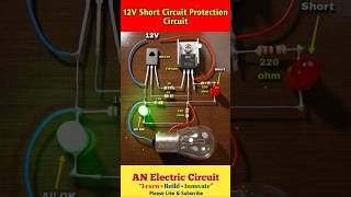 12V Short Circuit Protection Circuit | #trending #viral #electronic #electricalindia
