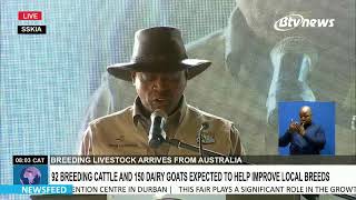 BOTSWANA RECEIVES BREEDING LIVESTOCK FROM AUSTRALIA