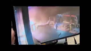 Fork lift explosion Acetylene explosion