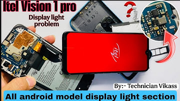 #itel vision 1 pro display light solution #all model display light section diagram and practical