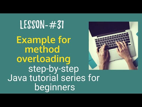 Java tutorial for beginners - Example for Method Overloading