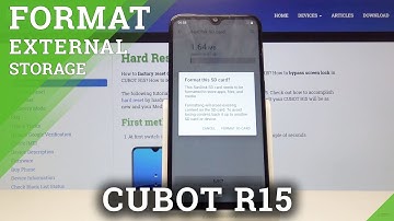 How to Format SD Card in CUBOT R15 - Erase External Storage