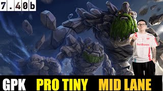 GPK [TINY] MID 7.40B- DOTA 2 HIGHEST MMR MATCH#dota2gameplay   #dota2 #gpk