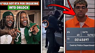 N3on Gets Grabbed By Oblock Police After Sneaking In When Told Not To( Adin Ross , Lil Durk  KingVon