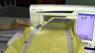Husqvarna Viking Designer Diamond 63 How to Embroider a Built-in Embroidery Design screenshot 2