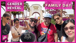 SURPRISE GENDER REVEAL + UNIVERSAL STUDIOS & WATER SLIDE WITH FAMILY 💖 | POPS FERNANDEZ