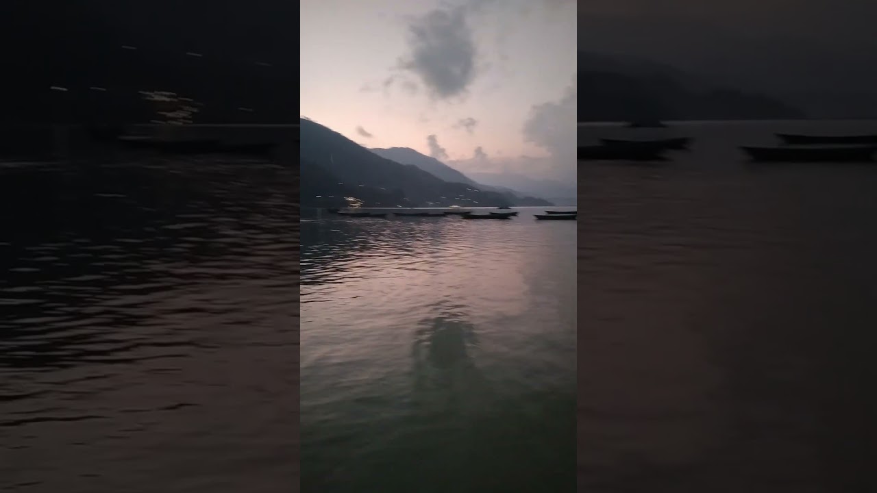 Nepal lake views in phokhara city