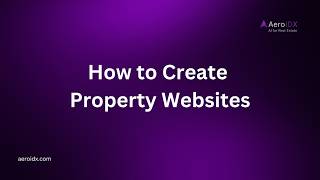 Create Stunning Single Property Websites in Minutes | New Feature Overview