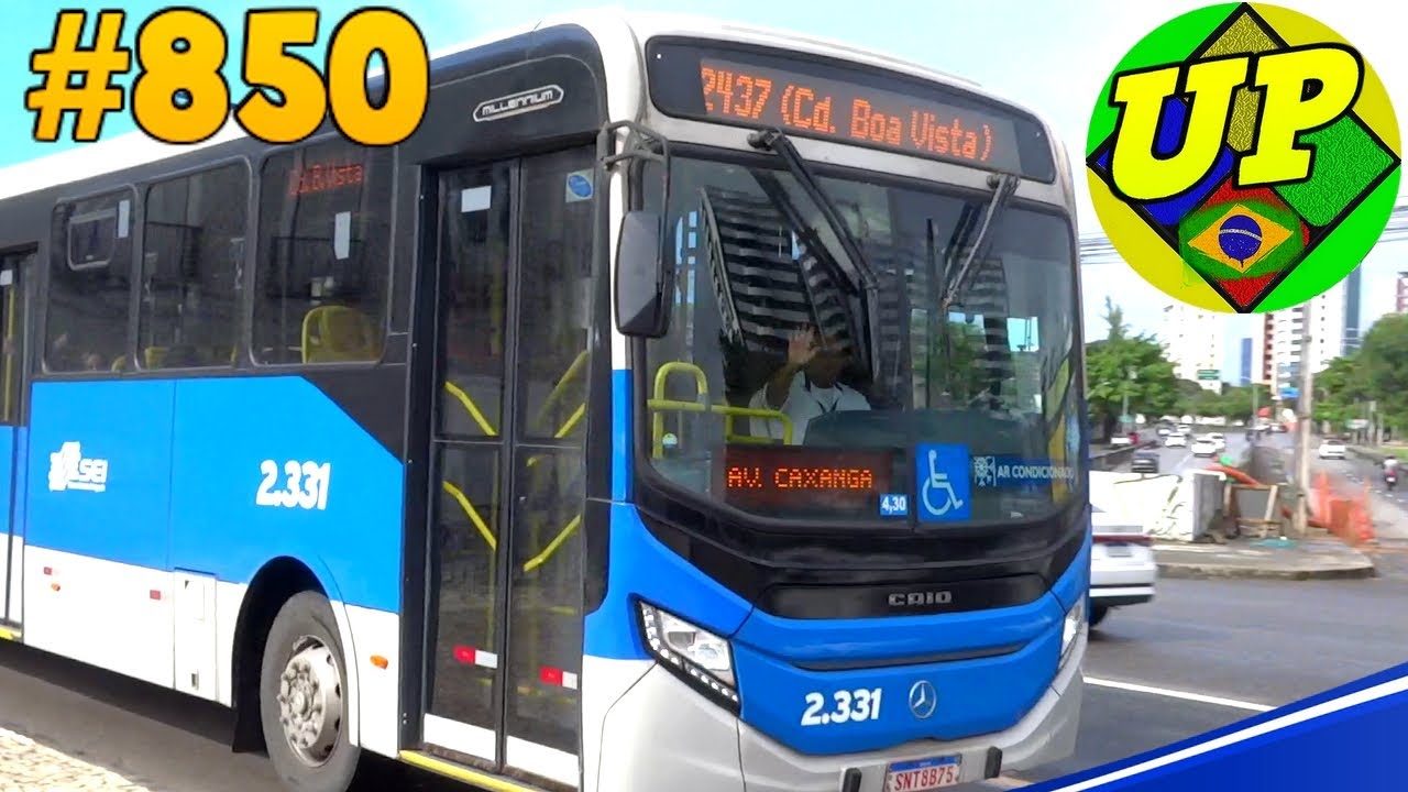 #850  - ÔNIBUS RECIFE - Av. Caxangá  -  Muitos ônibus e BRTs e motoristas Top