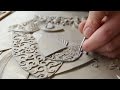 Victoria Ellis Carves Fine Bas Relief Figurative Clay Mural