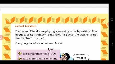 Secret Numbers, class 5 maths, can you see the pattern?