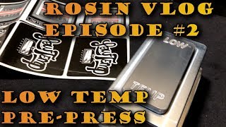 Pressing Rosin Pucks With The Low Temp Pre-Press