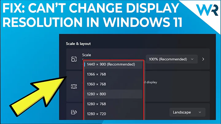 Can’t change display resolution in Windows 11? Here’s what to do!