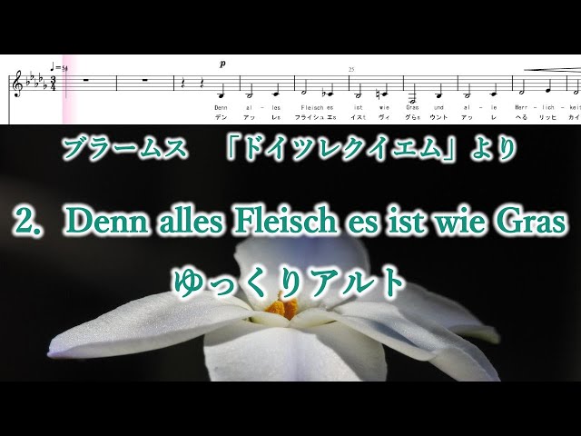 ブラームス 「ドイツ・レクイエム」より 2．Denn alles Fleisch es
