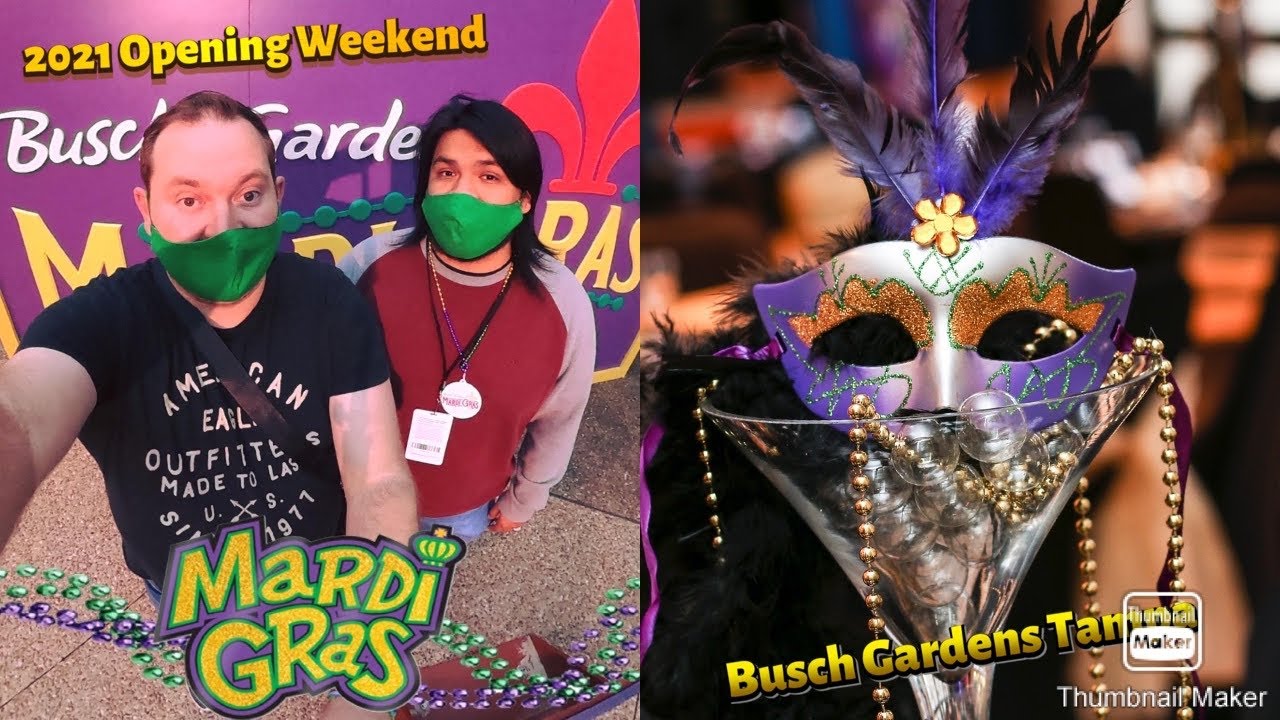 Mardi Gras 2021 OPENING WEEKEND Busch Gardens Tampa YouTube