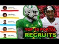 Meet THE TOP 10 TRANSFERS For the 2024 College Football Season (Insane Class)