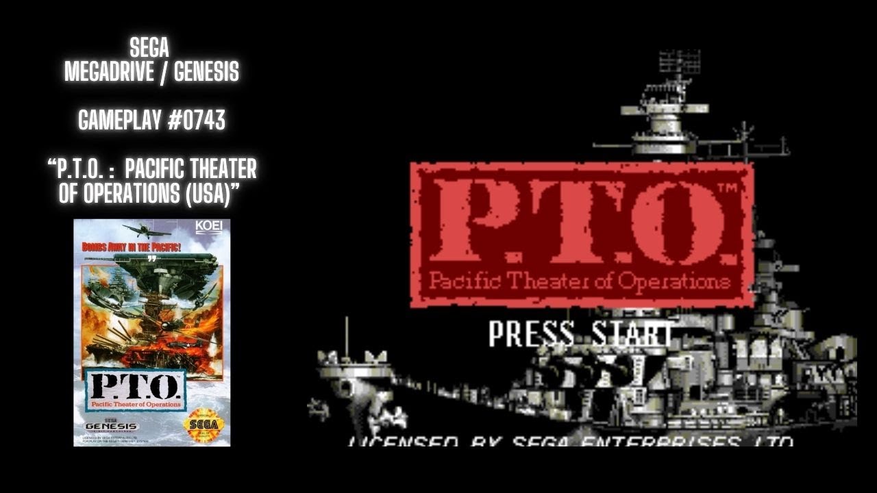 P.T.O. Pacific Theater Of Operations (USA) (Genesis / Gameplay