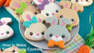 Celebrity Decorate Cute Easter Bunny Cookies | Cookie Decorating with Royal Icing Wealth